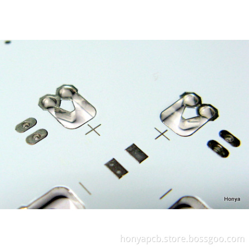 PCB Double Sides, White Solder Mask, Plated Slots